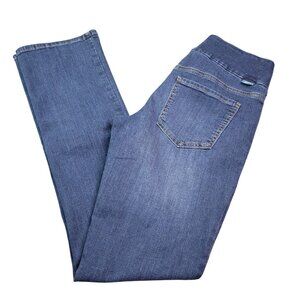 Jag Womens Paley Bootcut Jeans 2 Pull-On Mid Rise Medium Wash Stretch